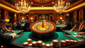 Gamble for big wins at https://hay88.deal/ with vibrant casino excitement featuring roulette and tables.