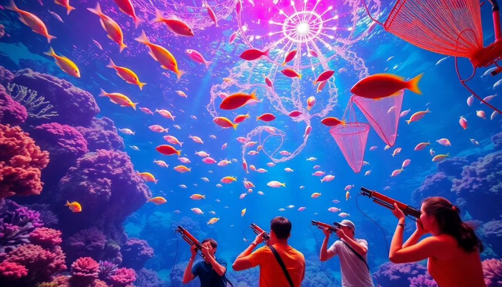 Experience the excitement of bắn cá đổi thưởng with dynamic underwater gaming visuals.