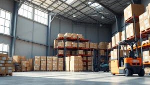 Optimize your search for a warehouse near me with this image highlighting organized storage solutions.