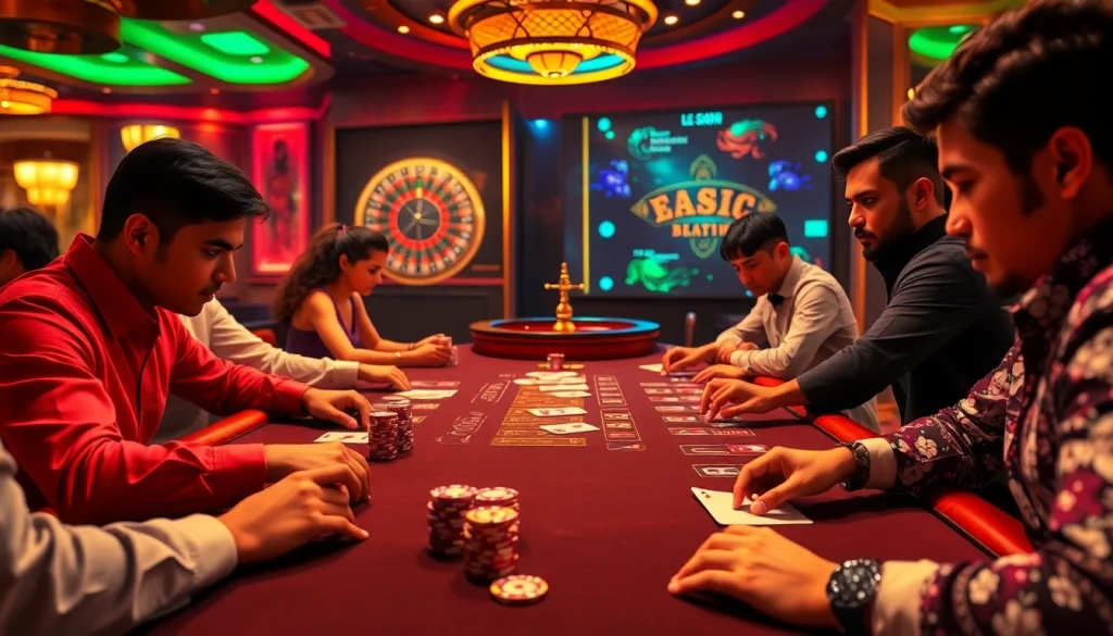 Exciting blackjack gameplay at jeetbuzz bangladesh casino with vibrant chips and cards.