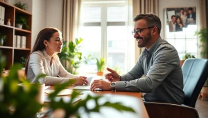 신용카드 현금화에 대한 상담을 받는 고객과 전문가의 대화 장면