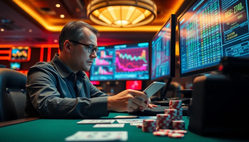 Tampilkan situasi judi profesional dengan BENSU4D resmi pada layar kasino yang modern.