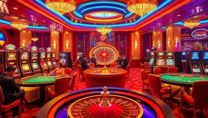 Experience thrilling gameplay at https://topclub.space/ with vibrant casino tables and colorful slot machines.