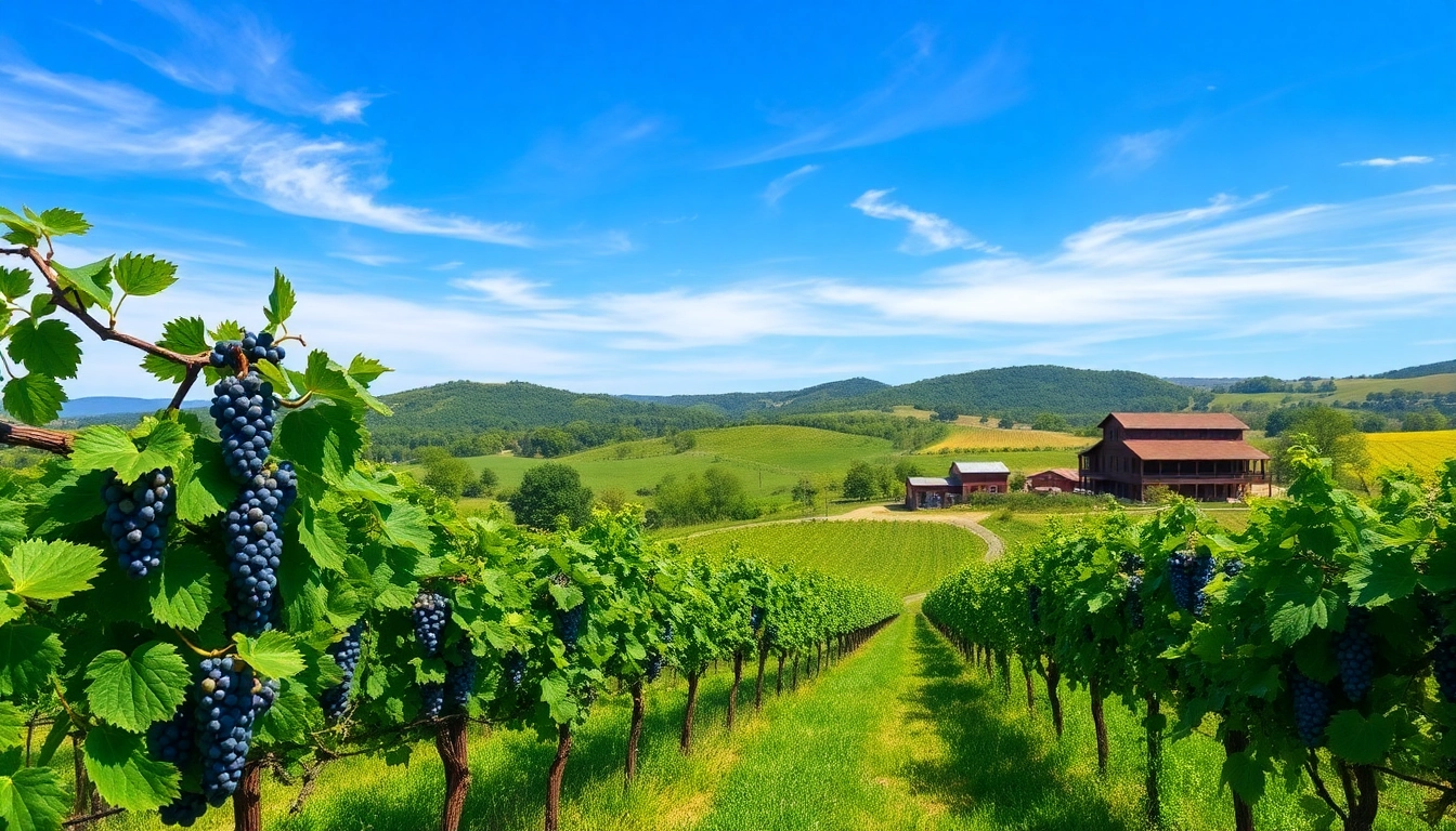 Experience the beauty of Clarksburg wineries with scenic vineyards and ripe grape clusters.