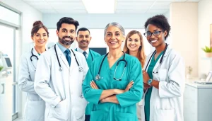 Healthcare professionals at https://www.medexdtc.com providing personalized care in a welcoming clinic.