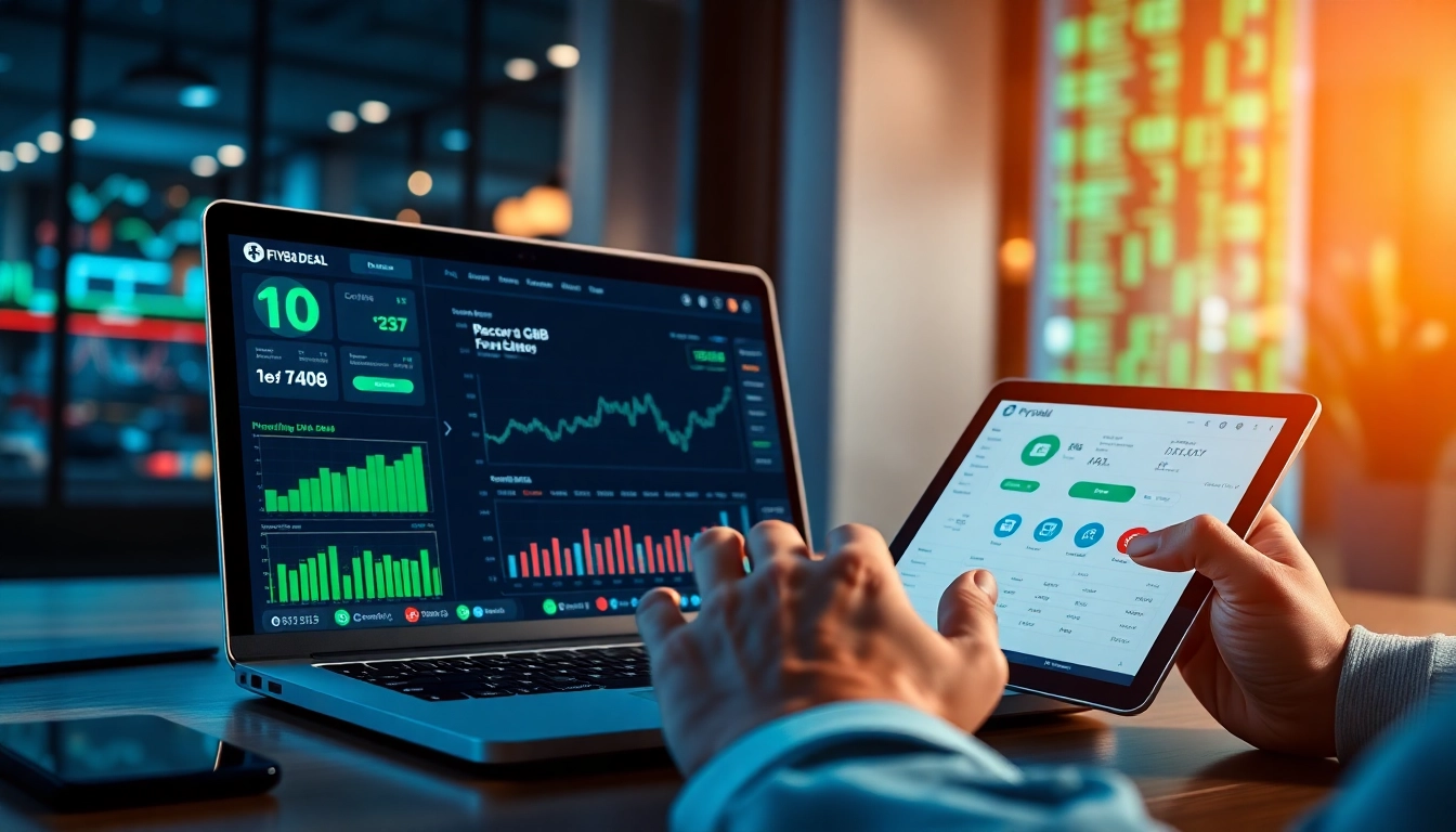 Interactive digital interface for fly88 deal showcasing financial data and analytics.