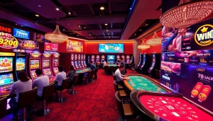 Experience the thrill of gaming at 78winbiz.com with vibrant slot machines and engaging table games.