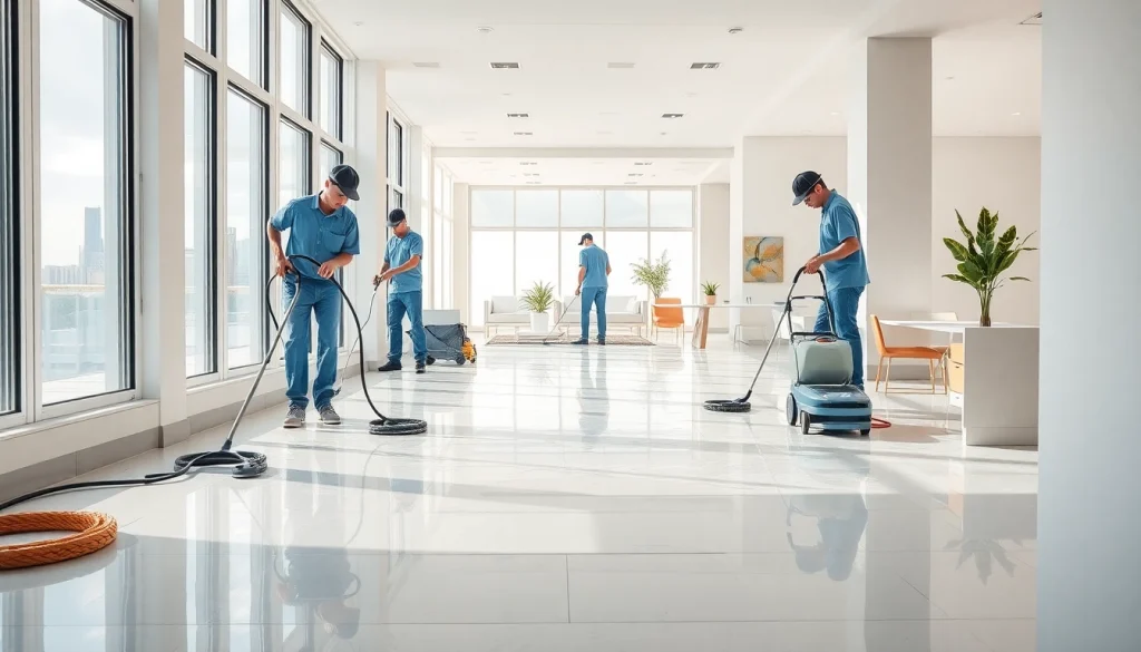 Efficient post construction cleaning demonstrating expert techniques in a vibrant, fresh environment.