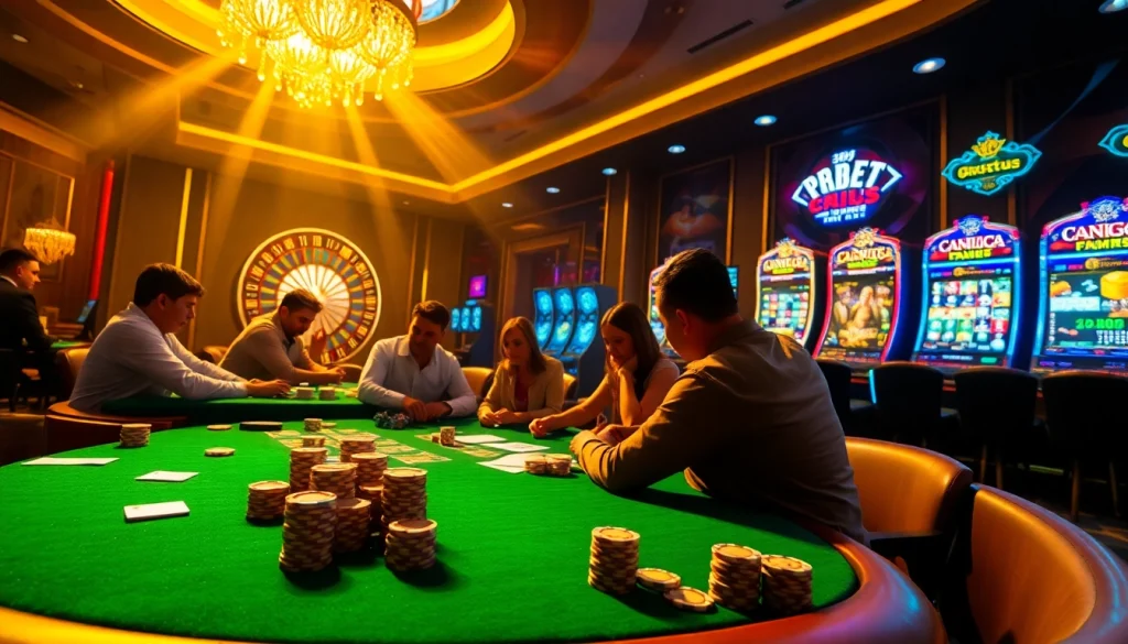 Exciting poker scene at https://rr88.gratis/ showcasing professional gambling atmosphere.