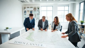 Analyze land use planning at https://2020group.co.za with professionals in a modern office.