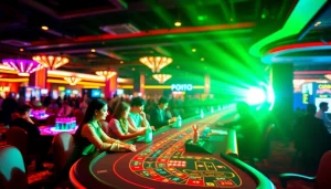 Daftar asialive88 dengan dealer langsung yang menarik dan suasana kasino yang ramai.