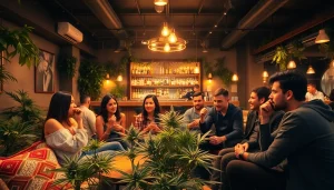 Enjoying a moment at a social club madrid with friends in a warm and inviting setting.