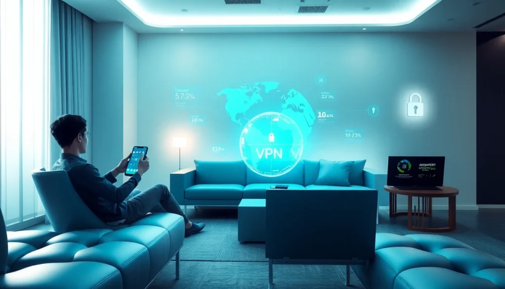 快连VPN enables seamless connection across devices, showcasing global access and security features.