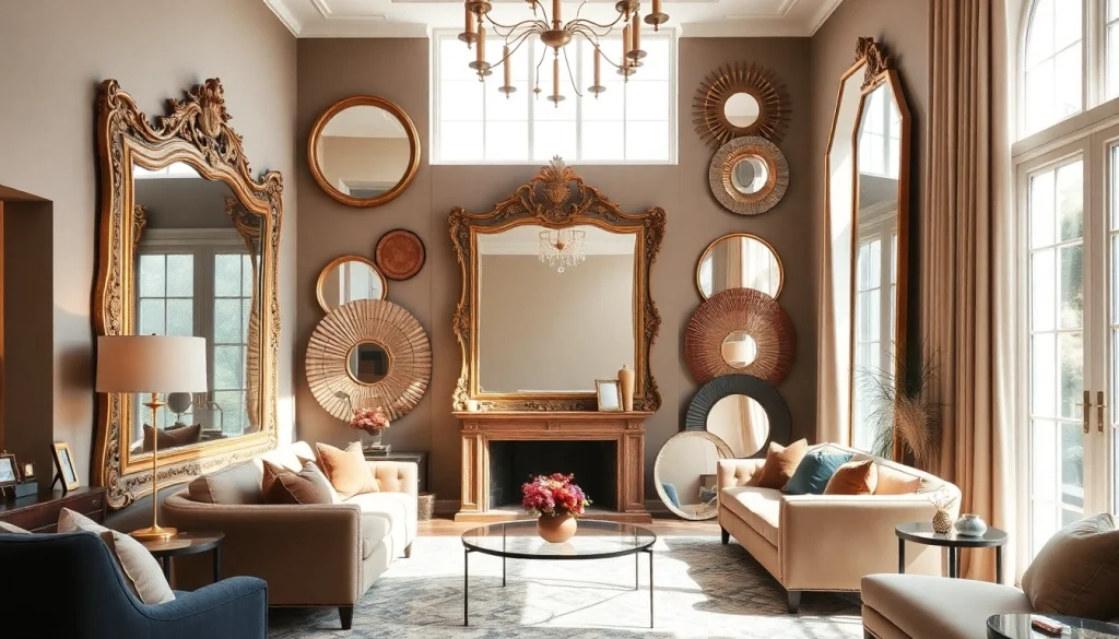 Explore unique handmade mirrors from https://merithome.co.uk enhancing a stylish living room setting.