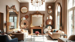 Explore unique handmade mirrors from https://merithome.co.uk enhancing a stylish living room setting.