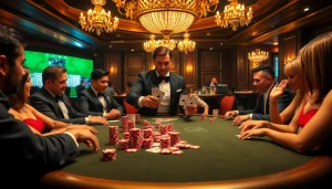 S88VIP casino experience with luxurious poker scene and engaging players at the table.
