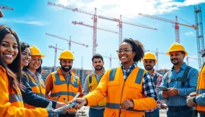 Engaging construction workforce development training session featuring diverse individuals actively learning.