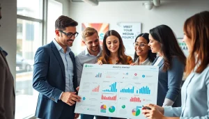 Engaged team discusses strategies at https://boost-social-media.com for effective social media marketing.