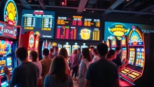 Bermain di petanitoto dengan slot mesin penuh warna dan atmosfer yang meriah.