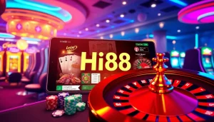 Experience the thrilling online casino atmosphere at Hi88 with vibrant games and exciting betting.