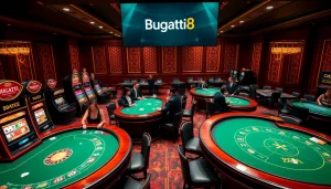 Engaging players enjoying various games at Bugatti8 casino, embracing excitement and strategy.