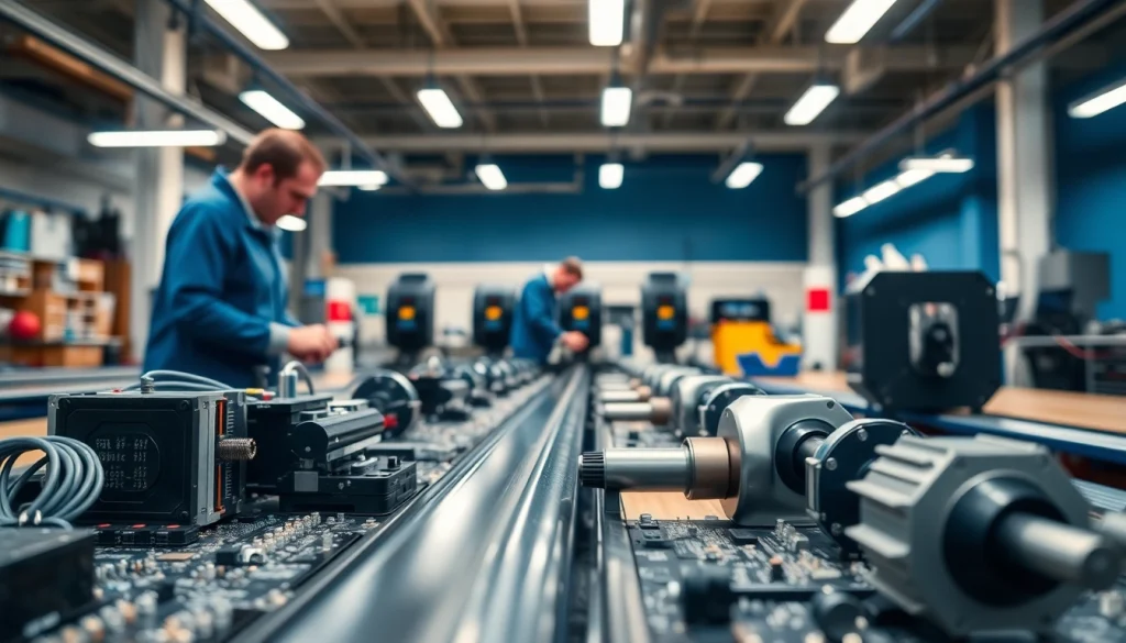 Bowling parts for Brunswick displayed in a professional workshop, showcasing advanced technology and durable components.