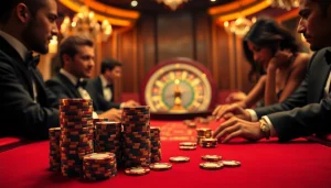 Intense gameplay at a poker table with s8 smartphone app for betting