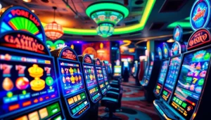 Istana777 menghadirkan suasana permainan slot yang penuh warna dan mengasyikkan dengan lampu berkilau.