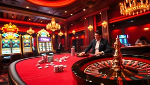 Experience the excitement of gaming at 79king Casino with vibrant slot machines and thrilling poker tables.