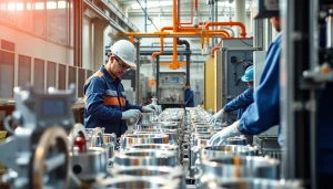 Aluminum chromating Malaysia process in a modern manufacturing facility.