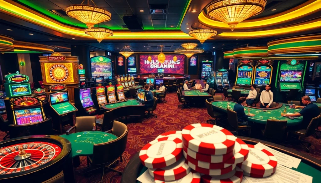 Experience thrilling gaming at https://okwin68.net/ with engaging poker tables and vibrant slot machines.