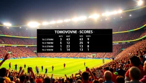 บ้านผลบอลพรุ่งนี้ และการแสดงคะแนนการแข่งขันฟุตบอลที่น่าตื่นเต้น