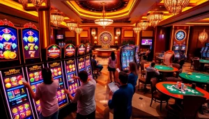 Rasakan permainan slot pulsa yang mendebarkan di mesin slot kasino yang penuh warna, dirancang untuk sensasi dan potensi kemenangan.