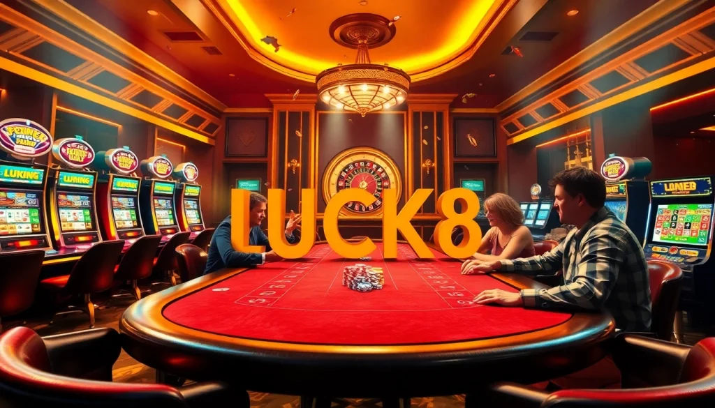 Trải nghiệm sự phấn khích của LUCK8 với bàn casino sinh động và các ván poker đầy hồi hộp.