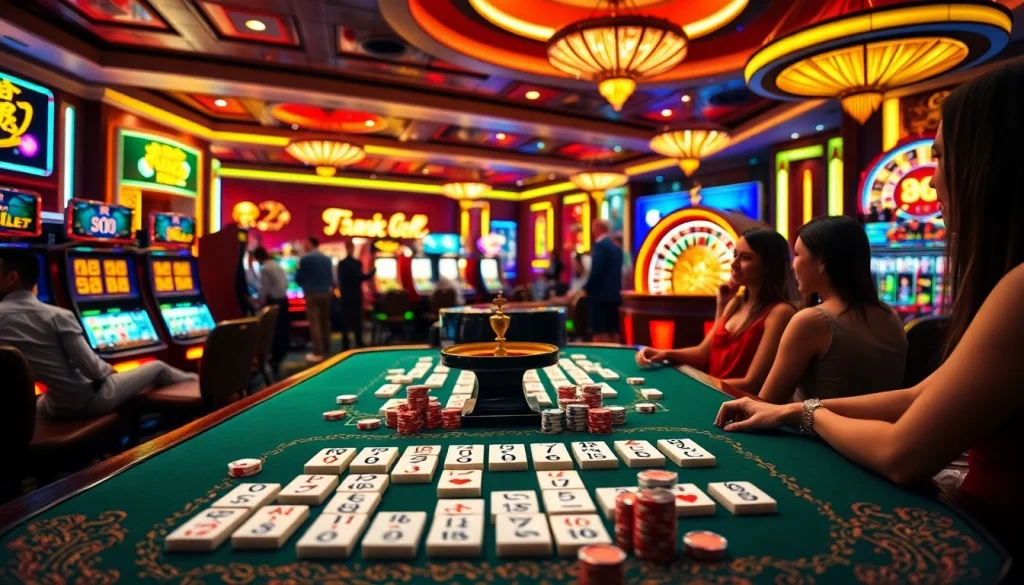 Mahjong Ways 2 gameplay at an elegant casino table with colorful bets.