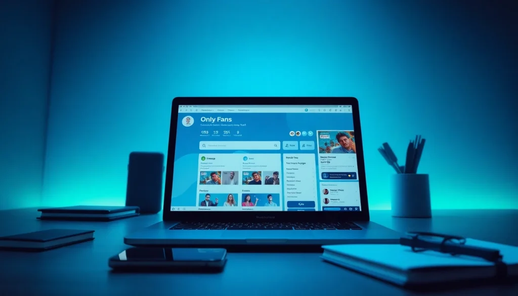 Explore top OnlyFans discovery tools in a sleek digital workspace with modern interfaces and technology elements.