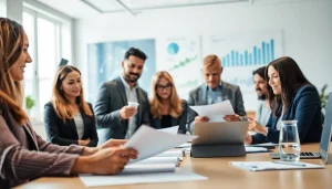 Team actively engaged in Proposal Writing and Management discussions in a professional setting.