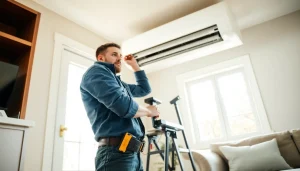 Providing expert hvac repair pound ridge with skilled technician in a residential setting.