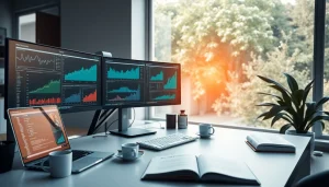 Dynamic web scrapping data analysis in a modern developer's workspace.