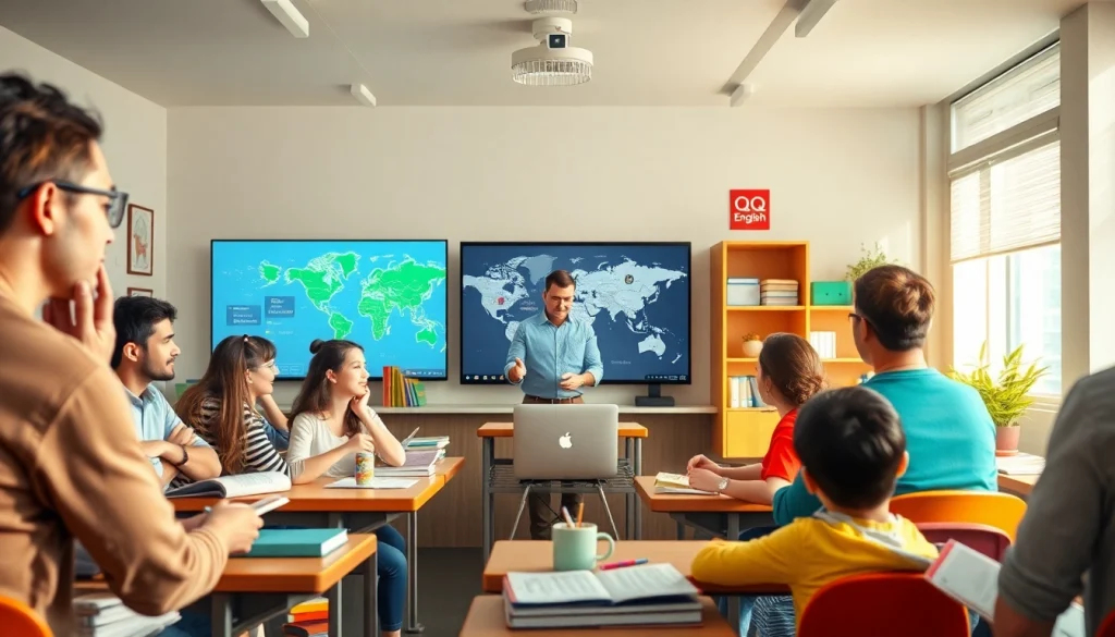 多様な学生が学ぶ様子を紹介する、QQ English カランメソッド評判のインタラクティブなオンライン英語教室。