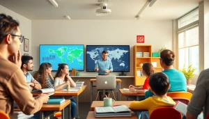 多様な学生が学ぶ様子を紹介する、QQ English カランメソッド評判のインタラクティブなオンライン英語教室。