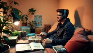 Enjoy various Games to play by yourself in a cozy, inviting setting filled with board games.