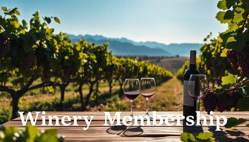 Join the Winery Membership for exclusive wines and benefits in a beautiful vineyard setting.