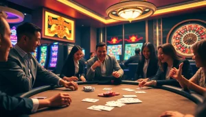 Immerse yourself in the thrilling poker action at https://xx88.today/, with vibrant chips and cards.