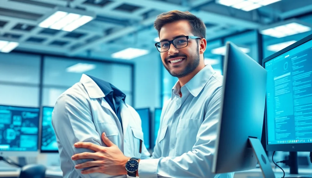 Providing computer services with a focus on quality and efficiency in a modern workspace.