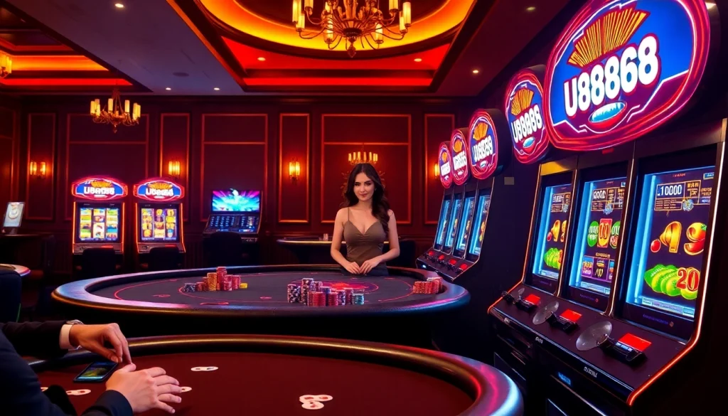 Experience thrilling gameplay at U888 online casino with vibrant tables and immersive atmosphere.