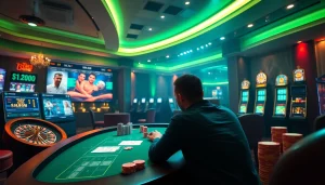 Sbobet betting scene with exciting online betting interface and poker chips