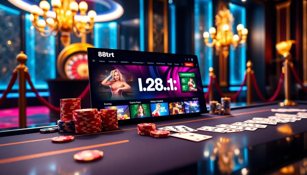 Engage with the immersive online gambling world at https://88t.art/ featuring vibrant casino elements.