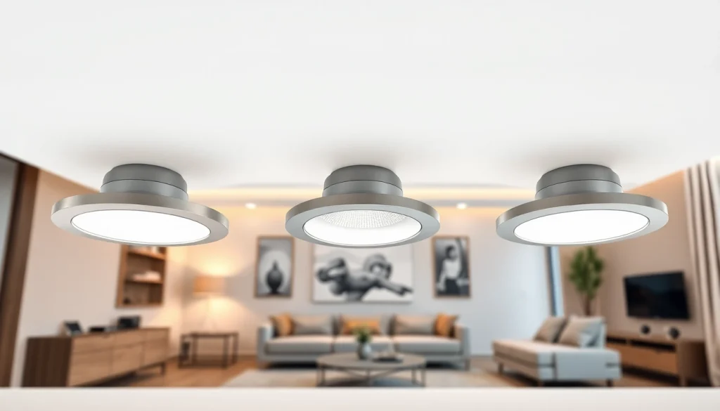 Verlicht uw ruimte met stijlvolle inbouwspots in een moderne leefomgeving.