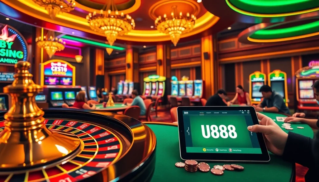 Experience high-stakes gambling at http://u888.br.com/ with a vibrant casino atmosphere featuring roulette, poker, and slots.